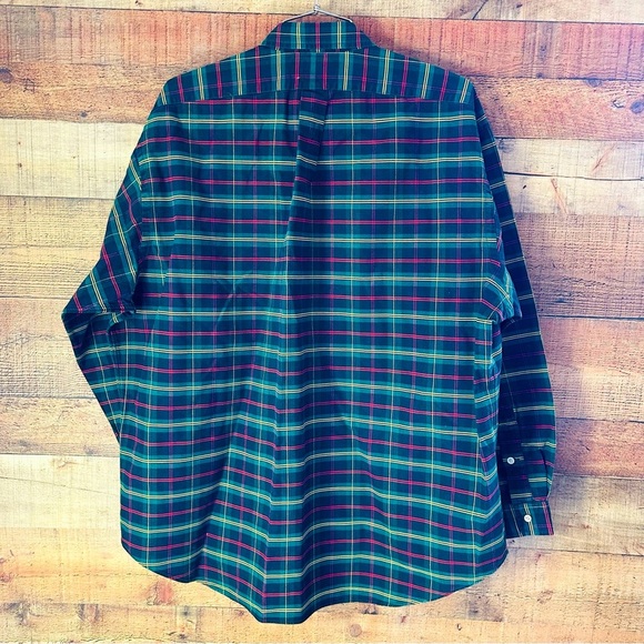 Vintage 90’s Polo by Ralph Lauren Langston Cotton Button Up W Embroidered Crest - Picture 2 of 6